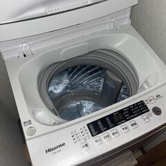 1000円値引き Hisense 洗濯機の画像