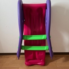 【美品】室内用すべり台＊6歳以下向け／ピンク×パープル／引き取り限定の画像
