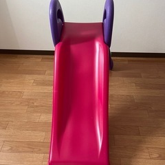 【美品】室内用すべり台＊6歳以下向け／ピンク×パープル／引き取り限定の画像