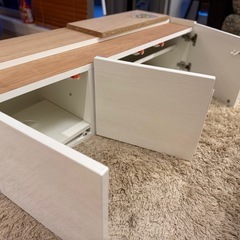 大川家具　キッチンボード上置棚　新品未使用（展示品）の画像