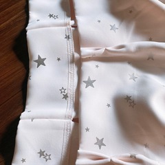 baby pink star  ベビー　ピンク　星柄　カーテン　180×104㎝　２枚セット　の画像