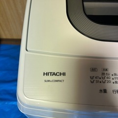 HITACHI 全自動洗濯機 洗濯5.0kg NW-50K-W 2025年製の画像