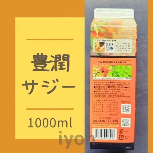 Finess - 【新品未開封】フィネス 豊潤サジー1000ml × 2本セット 体調管理に♪ フィネス（ダイエット、健康） 豊潤サジー 1000ml サジー