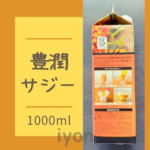 フィネス豊潤サジー1000ml 【賞味期限 26.2.2】 (iyon×) 美馬の