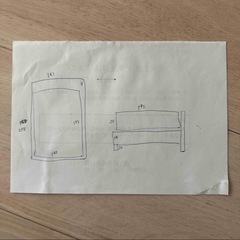 ダブルベッド(マットレス付)の画像