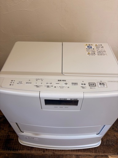 コロナ製の石油ファンヒーター「VXシリーズ FH-VX3623BY-W」 (え