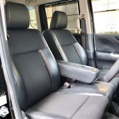 H28 N-BOX GターボLpkg/後期/車検2年付/ハーフレザー/Bluetooth/Bカメラ/両側パワスラの画像