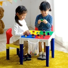 LEGOブロックテーブル　子供机　キッズテーブル
　の画像