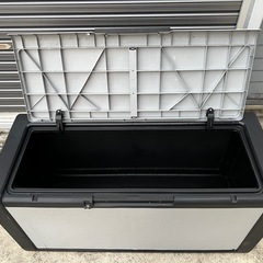 物置き　物入れ　ゴミ箱　コンテナボックス　屋外用　黒×グレー　モダン　大型の画像