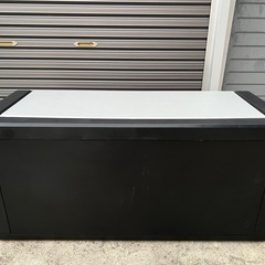 物置き　物入れ　ゴミ箱　コンテナボックス　屋外用　黒×グレー　モダン　大型の画像
