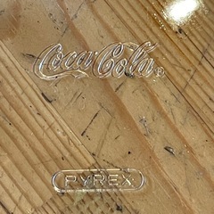 【引き取り限定】中古品　ガラス製　平皿　プレート　コカコーラ　　の画像