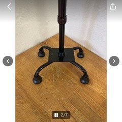 支持杖　杖　OD-E01　幸和製作所　アルミ　ワインレッド　歩行器　中古　現状品　１０段階調節可能　ステッキ　介護　＊B779-3＊の画像