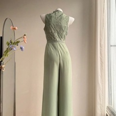 パーティドレス、結婚式用お呼ばれドレス、パンツスタイル
の画像