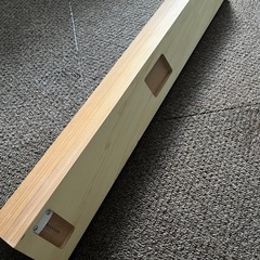 【無料】無印良品　壁に付けられる家具棚 ウォールナット（88cm）の画像