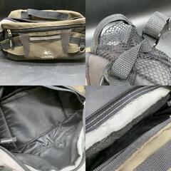 G373 CLIMBING ボディバッグ オリーブグリーン　クライミング メンズ レディース 反射テープ付き 多機能 大容量　※メッシュ一部破れありの画像