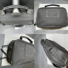 A374 GUTENTAG　ハンドバッグ　黒　セカンドバッグ ポケット多数　収納充実 ベルトループあり　ウェストポーチ　メンズビジネスバッグ　ブラック　ガジェットケースの画像