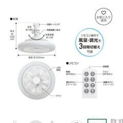 シーリングファンライト付きの画像