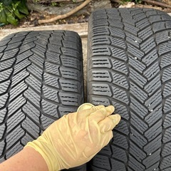 レクサス 18インチ LS 40 後期　純正 ホイール ＆タイヤ　4本　 スタッドレス　245/45r18 22年製造　ミシュランの画像