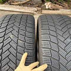 レクサス 18インチ LS 40 後期　純正 ホイール ＆タイヤ　4本　 スタッドレス　245/45r18 22年製造　ミシュランの画像