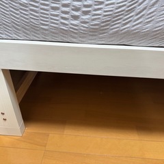【9/10まで】ニトリ ベッドフレーム セミダブルの画像