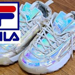 FILA☆F06070775ディスラプター2 IRI イリディセント / ホワイト【レディース スニーカー FILA フィラの画像