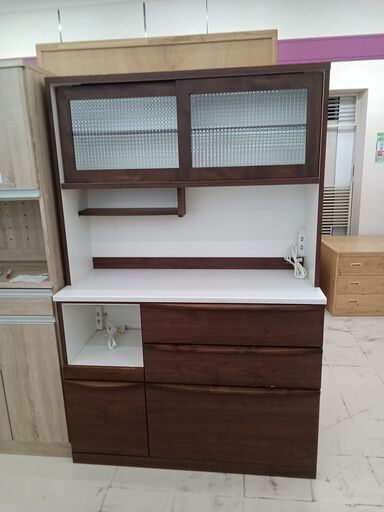 ★ジモティ割あり★  キッチンカウンター  ホワイト 動作確認／クリーニング済み TC431 リユースのサカイ栃木店☆ジモティ割あり☆ 食器棚 ホワイト