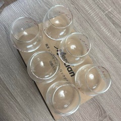 メルシャン　完熟あらごし梅酒　梅まっこいロックグラス6個☆新品未使用の画像