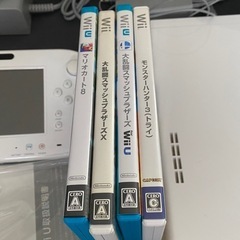 ニンテンドー Wii U  ソフト4本付き 綺麗です。動作確認済みの画像