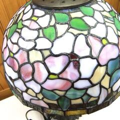 テーブルランプ ステンドグラス シェード スイッチ付き 高さ 約43cm 中古 札幌市厚別区 厚別店の画像