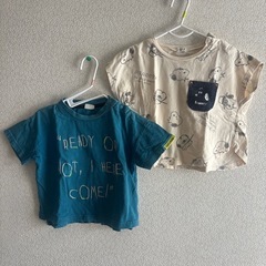 90cm キッズ服まとめ売り　長袖　Tシャツ 長ズボンの画像