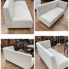 S785 ⭐ 2Pコーナーソファ ダイニングソファ ベージュ 幅150cm USED の画像