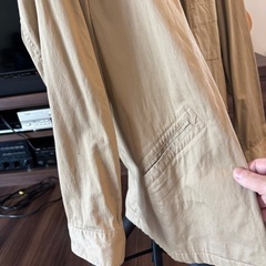 シンプルライフ　ベージュ麻混ジャケットの画像