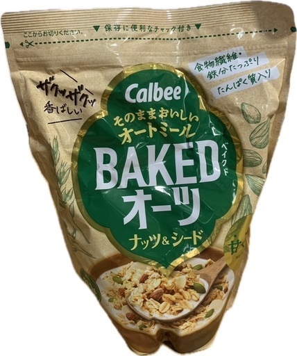 カルビー ベイクドオーツナッツ&シード 400g×4袋あり ( T T