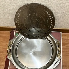 【取引中】【無料】モンシェリーシャノン　ステンレス トレー　盆　昭和レトロの画像