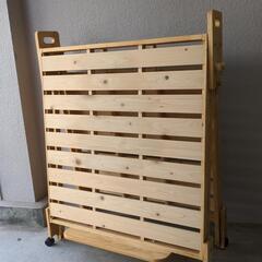 ヒノキ  スノコベット★シングル★美品の画像