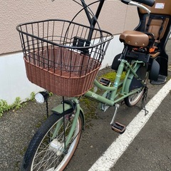 【美品】子供乗せ付自転車の画像