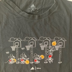 ミッキーadidasアディダスメンズOサイズTシャツの画像