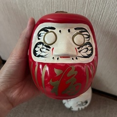 紅白だるま　二体セットの画像