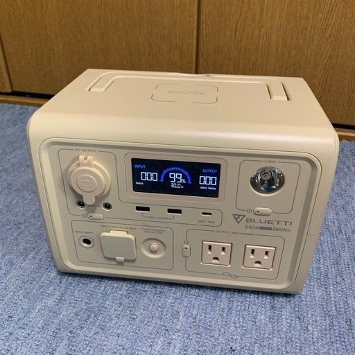受け渡し者決定　新品撮影のみ　BLUETTI ポータブル電源 EB3A 268Wh/600W