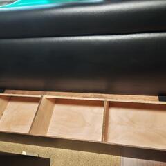 【新品未使用✨】飲食店向き  3人掛けソファ ブラック(合皮)の画像