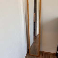 全身鏡　布製引き出し収納の画像