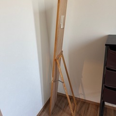 全身鏡　布製引き出し収納の画像