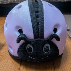 子ども用ヘルメット てんとう虫 ムラサキの画像