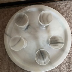 大理石　ミニワイングラスセットの画像