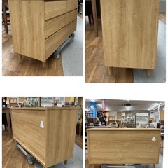S252 ⭐ 一生紀 ISSEIKI ローチェスト muse-2 lc 120 幅120cm USED 綺麗の画像