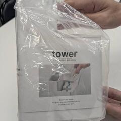 【新品】tower  流せるトイレブラシスタンド収納付きの画像
