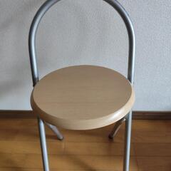 折り畳み椅子　パイプ＆木製の画像