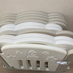 決まりました！【再掲載】CARAZ ベビーサークル　ベージュ　10枚セットの画像