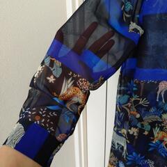 KAFUU  マニマル柄シアーシャツ　シアーロングシャツの画像