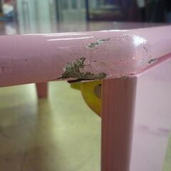 折りたたみテーブル 幅75.5cm ピンク ローテーブル 座卓 テーブル 折りたたみ 札幌市東区 新道東店の画像